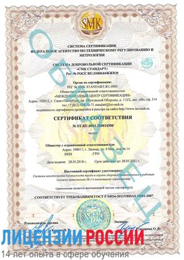 Образец сертификата соответствия Ясный Сертификат OHSAS 18001