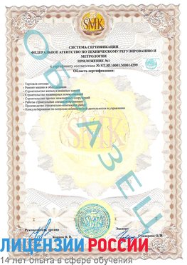Образец сертификата соответствия (приложение) Ясный Сертификат ISO 14001